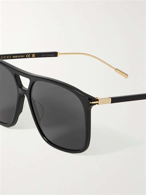 gucci aviator style sunglasses